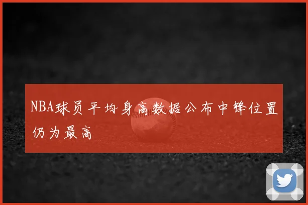 NBA球员平均身高数据公布中锋位置仍为最高